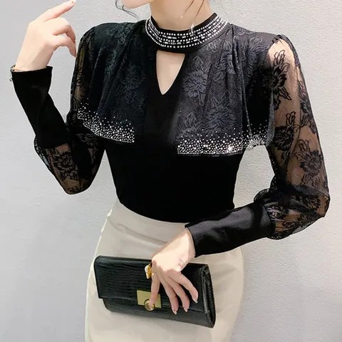 까르죠아 폴라 레이스 케이프 스포츠 댄스복 라인 차밍 모던