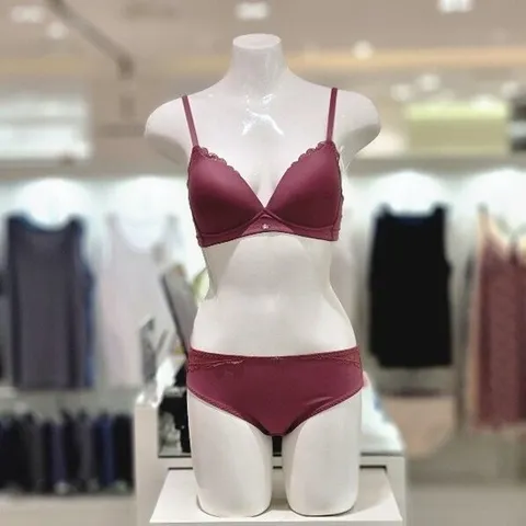 [ AK백화점 ][엘르] 코랄 핑크 노와이어 브라햄세트 ECWBR971CPK ECWBP971CPK