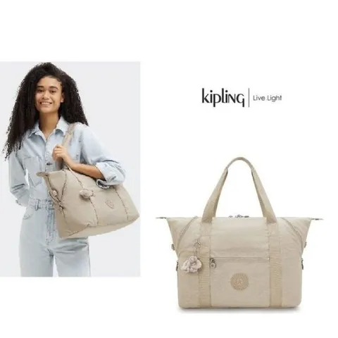 [ 롯데백화점 ][키플링]키플링 보스턴백 여행가방 아트M 시그니처 베이지 엠보 KPABR03 SBGE