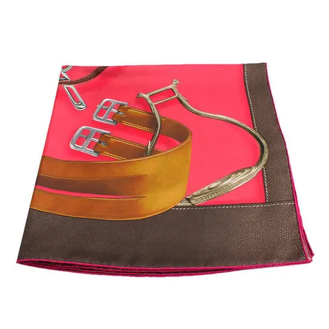 (명품) 에르메스 까레 실크 스카프 마구벨트