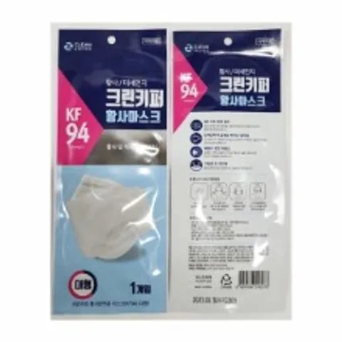 부품 방역용 먼지차단 마스크 KF94 화이트 대형 크