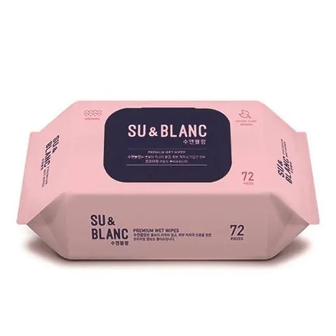수앤블랑 물티슈 캡형 72매 박스 10개입 티슈