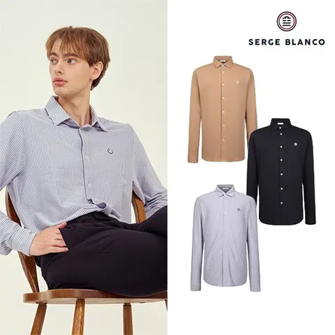 세르즈블랑코  남성용 져지셔츠 3종