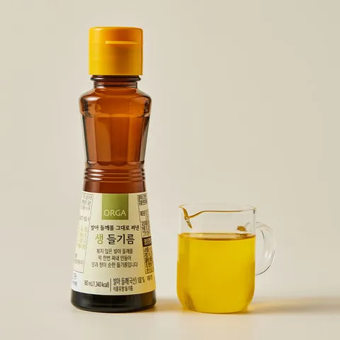 [ 롯데백화점 ][올가홀푸드][ORGA] 국산 발아들깨를 그대로 짜낸 생들기름 (160ml)