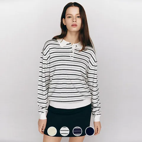 [지오다노/본사] 355513 14gg 버튼 폴로넥 니트 스웨터