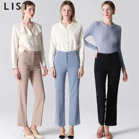 [리스트(LIST)] 데일리 히든 스트레이트 팬츠 (택가격 158000원)