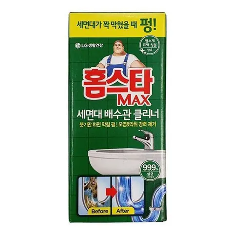 맥스 LG생활건강 홈스타 맥스 세면대 배수관 클리너 230ML