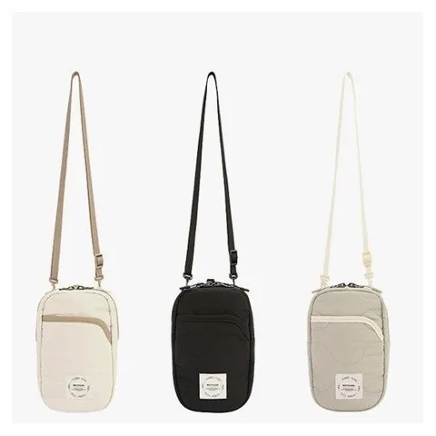 [ 롯데백화점 ][네파 (행사)]공용 리웜 파우치 퀼팅 크로스백 핸드폰 가방 7JE7528