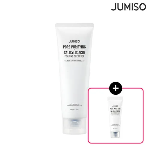 [사춘기여드름/약산성/민감피부] 주미소 포어 퓨리파잉 살리실산 폼 클렌저 120g (+클렌징폼 20ml)