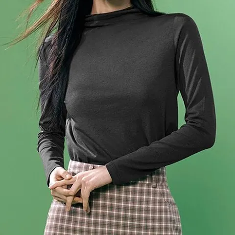 터틀넥 모달티 블라우스 1종