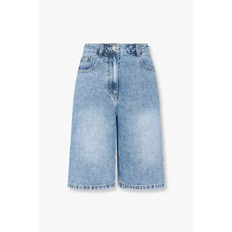 [ 현대백화점 ]VOV보브 와이드 핏 데님 버뮤다 팬츠 (7155255004)