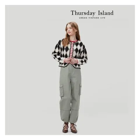 [써스데이아일랜드][Thursday Island] 다이아몬드 라운드넥 가디