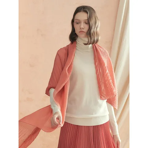 [플리츠미][플리츠미] 20FW 로맨틱 윈터 솔리드스카프_HPSCW1200