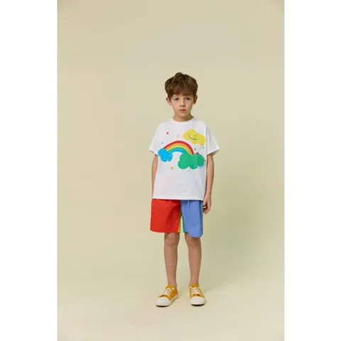 [ 현대백화점 ][매직에디션HU]오그오그오그-OG52-TS011IV 스마일 레인보우티셔츠 여름 SS 티셔츠  아동복 선물 현대울산