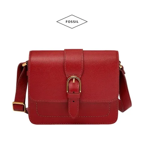 파슬 Fossil 19792542 여자 가방 Zoey 스몰 가죽 크로스백