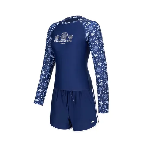 [ 롯데백화점 ][레노마] 여성 크램 라운드넥 래쉬가드 세트LS2E921_NV