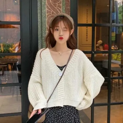 여자 봄 데일리 룩 데이트 클래식 원피스 가디건 여리