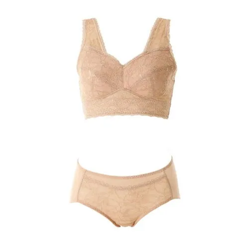 [ 현대백화점 ][비너스] 여성 스트레치 망 자카드 브라탑+팬티 세트 [VLGQ617 VLGQ617T]