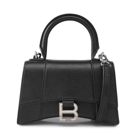 (명품) 발렌시아가 블랙 아워글래스 탑 핸들 은장 XS