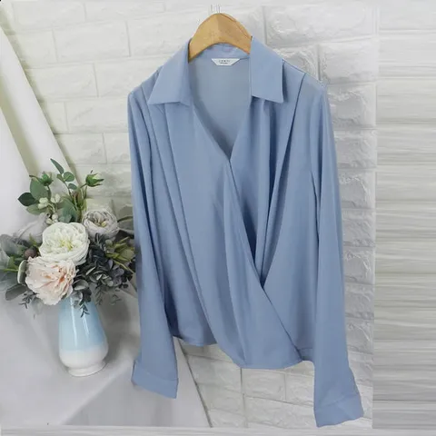 cti_카라랩블라우스BOL 스타일핏