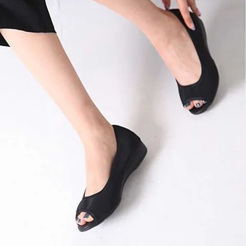 오픈토 빅사이즈 메쉬 여름 플랫슈즈 단화 국내 신발