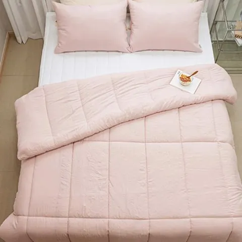 침대이불세트 가을 침대 간절기 차렵이불 이불 이불패드 퀸 Q 핑크