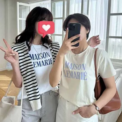 [조아맘] 르마레 레터링 반팔 티