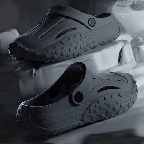 남자 여름 캠핑 워크샵 푹신한 여름 신발 샌들 코디