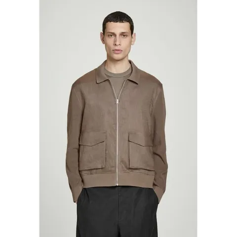 재팬 니트 패널 린넨 자켓