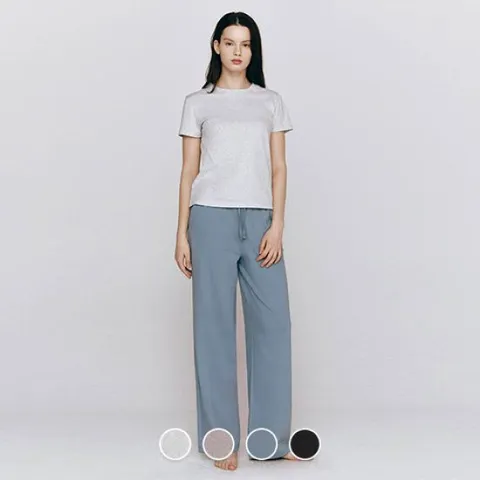 [ 현대백화점 ]지오다노 555502 여 봄 라운지 포켓 스트레이트 핏 팬츠 05555502