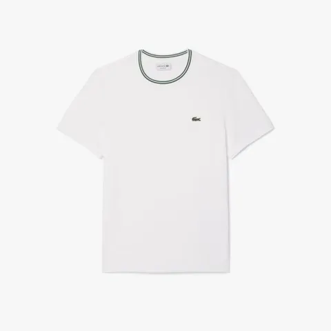 라코스테 공식 남성 넥 팁핑 반팔 티셔츠 TH4177-55G 001