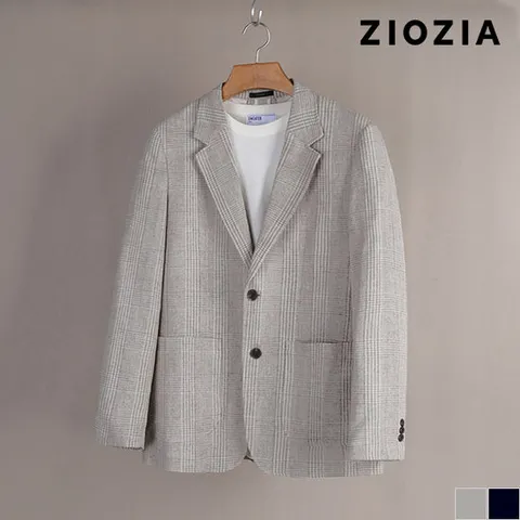 [지오지아] 글렌 체크 캐주얼 여름 자켓 (AAD2KG1106)