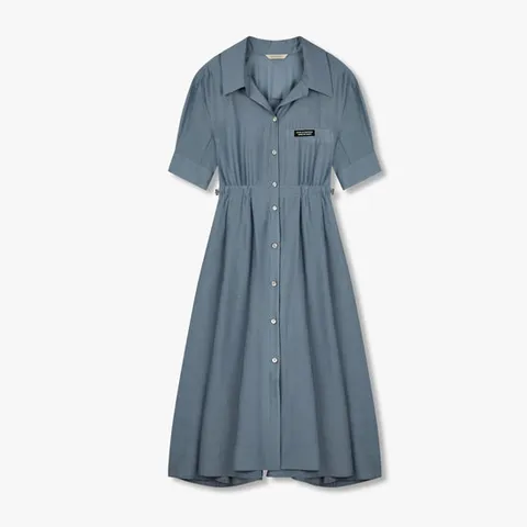 [ 롯데백화점 ][보브]백 니트 시보리 셔츠 원피스 7155237003