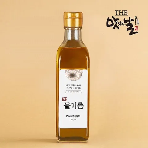 국산들깨로 만든 생들기름 300ml x 1병/저온압착