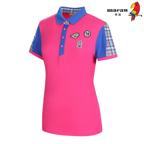 (여성)와펜 포인트 카라 반팔 티셔츠_MMW2TS05