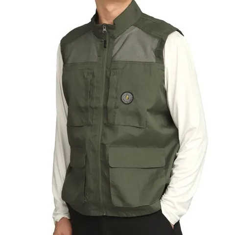 [아재나라]CBVA3001 봄 여름 남성 포켓 망사 메쉬 등산조끼 작업복