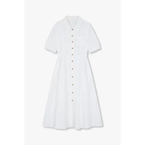 [ 현대백화점 ]지컷 (7255237101) 린넨 블렌드 롱 셔츠 원피스