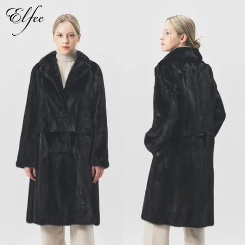 [ 롯데백화점 ][엘페]풀스킨 휘메일 밍크 롱코트(E8W3EC13)
