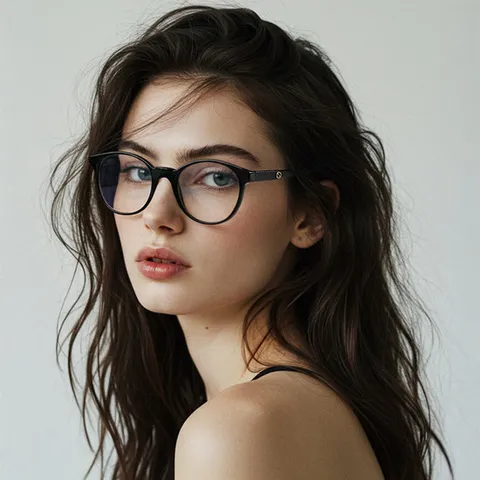 (국내당일발송) 구찌 명품 안경테 GG0487OA 001 라운드 아세테이트 여자 안경