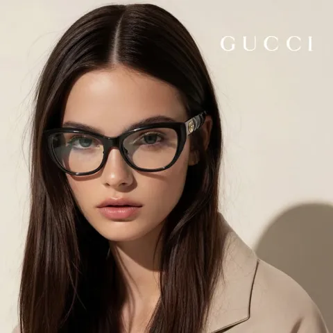 (국내당일발송) 구찌 명품 안경테 GG0813O 001_N 캣츠아이 여자 안경