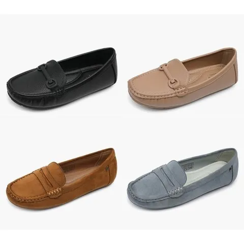 [ 롯데백화점 ]SARINA PAISLEY 베어파우 여성 경량 모카신 로퍼 단화 4종택1