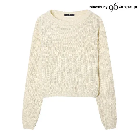 [나인식스뉴욕]크롭 긴팔 니트 (NP1KT004L0)