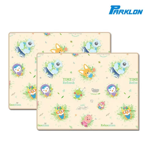 파크론 2장구성 뽀로로 하늘구경 웰빙 놀이방매트 185x140x1.2cm