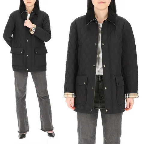 [버버리] B 로고패치 8096916 W WW TAL 8 4 505 버버리 여성 퀼팅 자켓