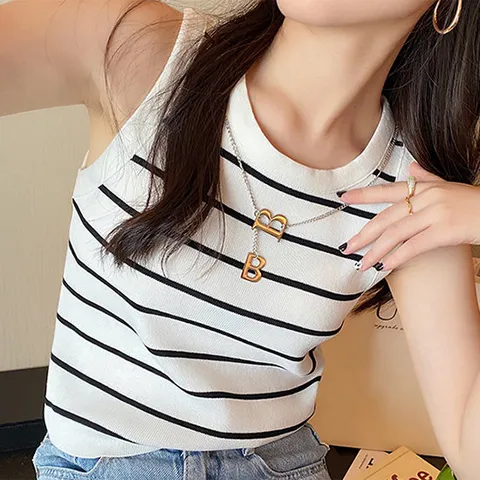 [패션에비뉴] 2종세트 6가지색상 민소매 니트티셔츠 25C766C92