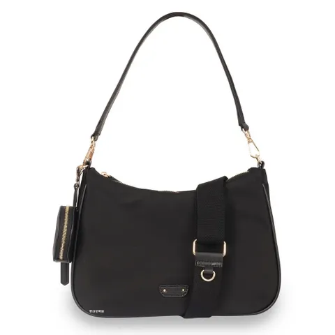 [ 롯데백화점 ][에스콰이아]신상 심플 가벼운 프라다 원단 핸드백 여성 숄더 크로스백 EODFHB831BK