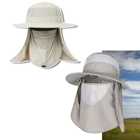 사파리 햇빛가리개 모자 낚시 등산 숲 자외선 차단