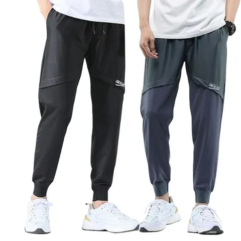 남자 트레이닝 밴딩 팬츠 여름 스판 쿨링 조거바지