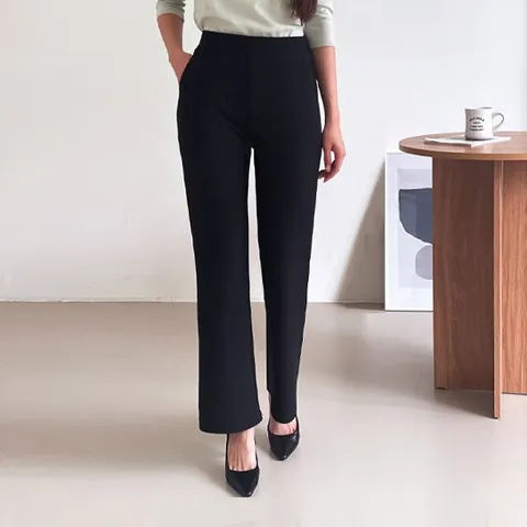 (신상/봄팬츠)여성 세미부츠컷 밴딩팬츠