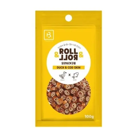 육포 (2개)롤롤대구포(오리)100g